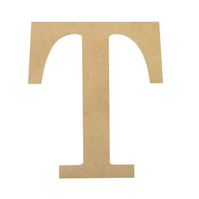 10" Decorative Wood Letter: T Item Number: AB2044