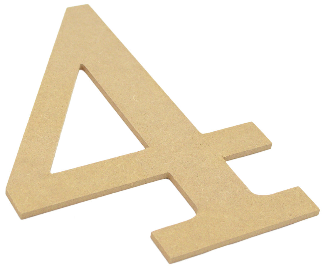 10" Decorative Wood Number: 4 Lifestyle Photo
