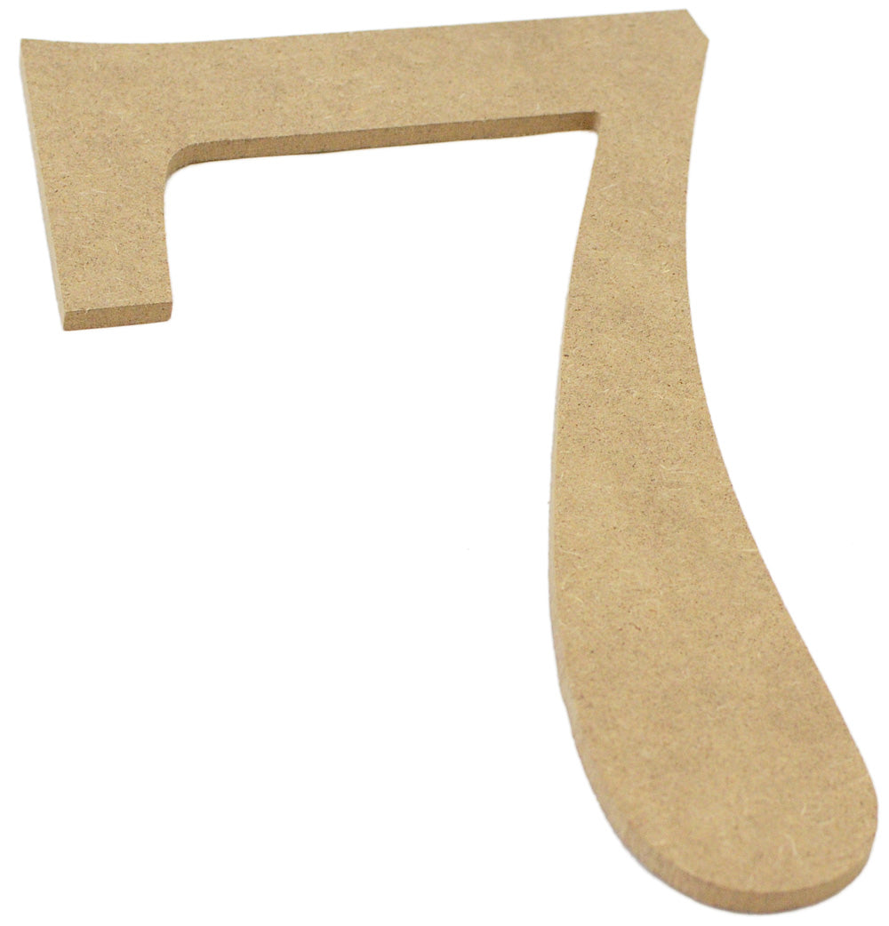10" Decorative Wood Number: 7 Lifestyle Photo