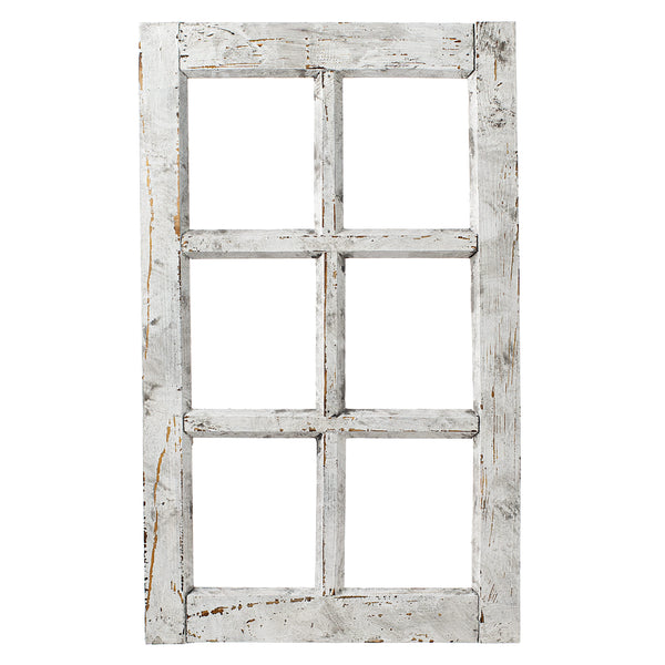 Atmoph Window 2（Wooden） Pair VTG Shabby Slate Gray Antique House Wood Window