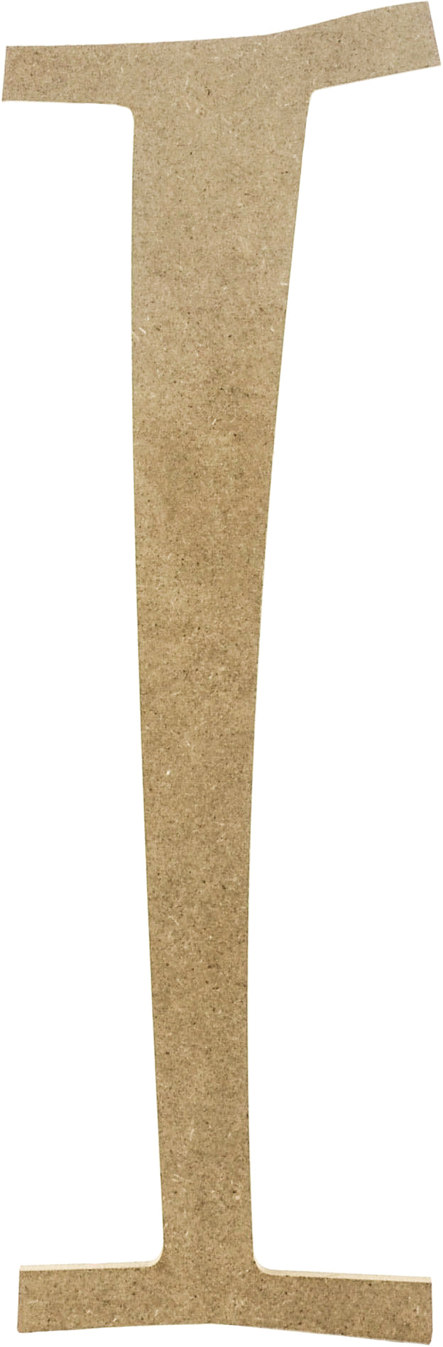 14" Decorative Wooden Curly Letter: I Item Number: AB2153