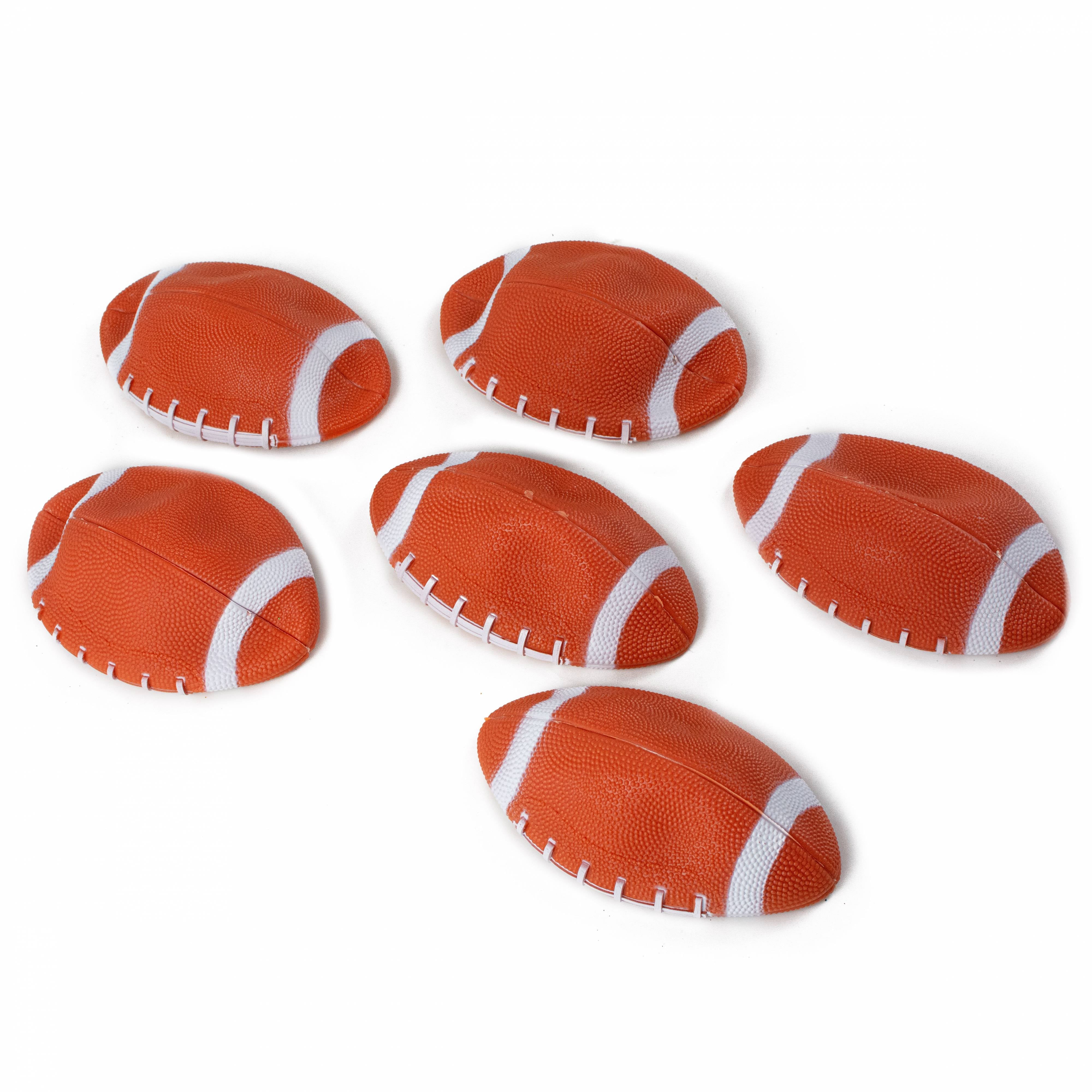 5" Deflated Brown Rubber Footballs (6) Item Number: 13676500