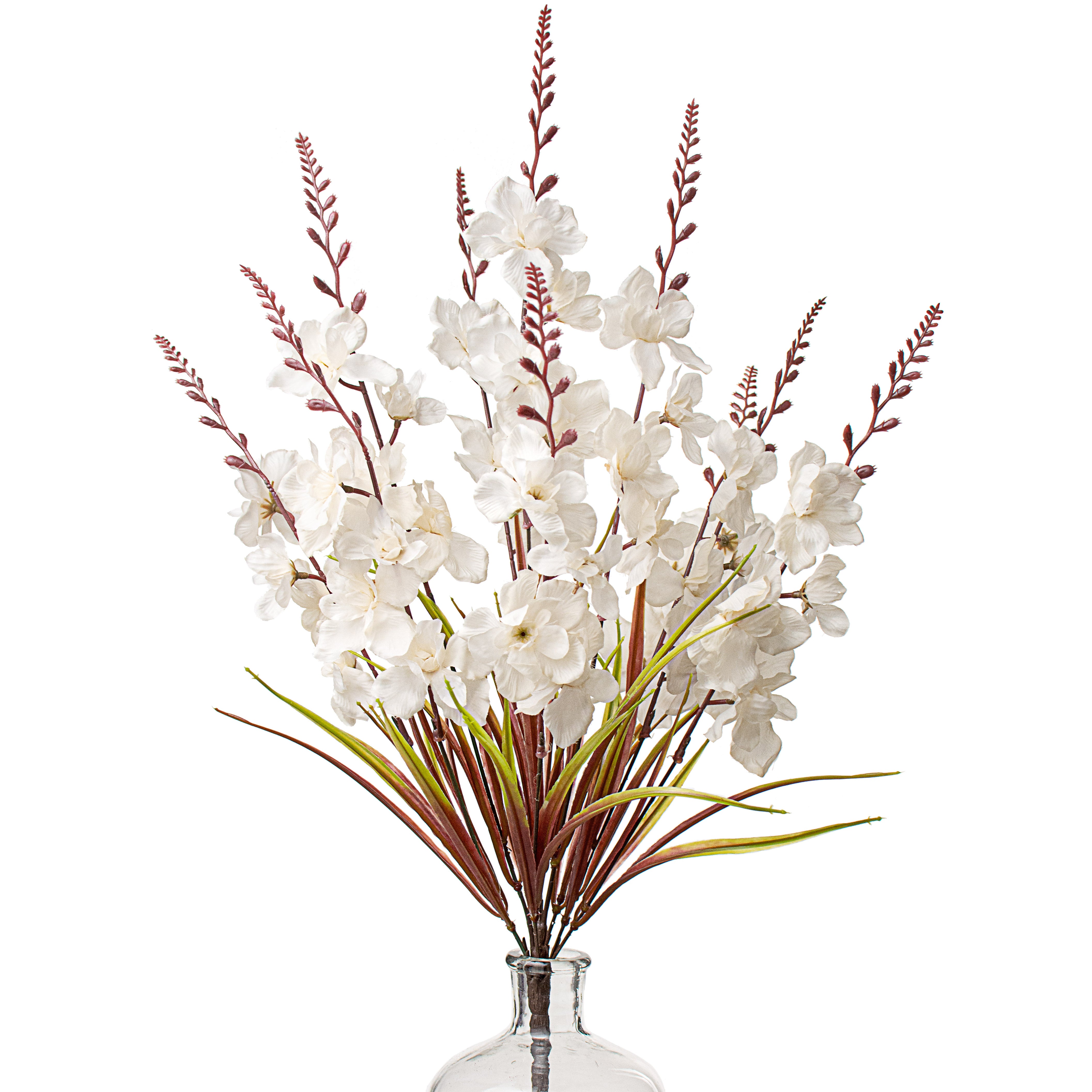 25" Delphinium Bush: Cream Item Number: 56694BE