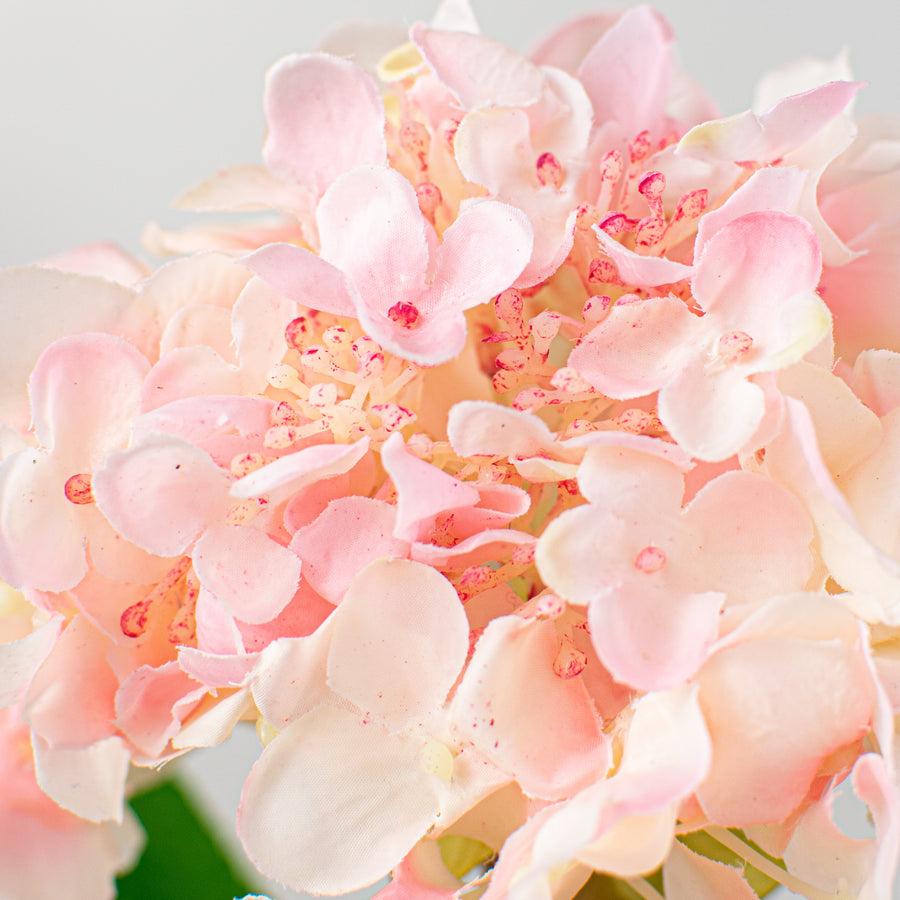21" Deluxe Hydrangea Stem: Watercolor Pink Lifestyle Photo
