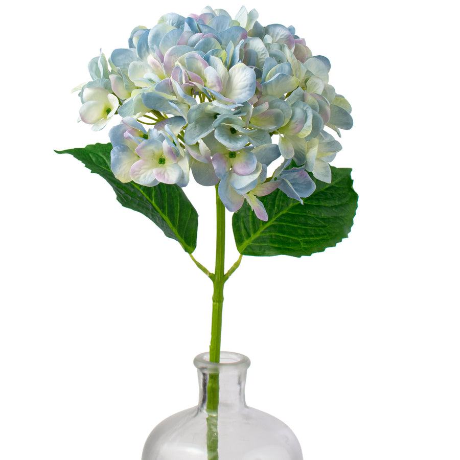 19" Deluxe Mophead Hydrangea Spray: Light Blue, Cream, Lavender Item Number: 2255139LB