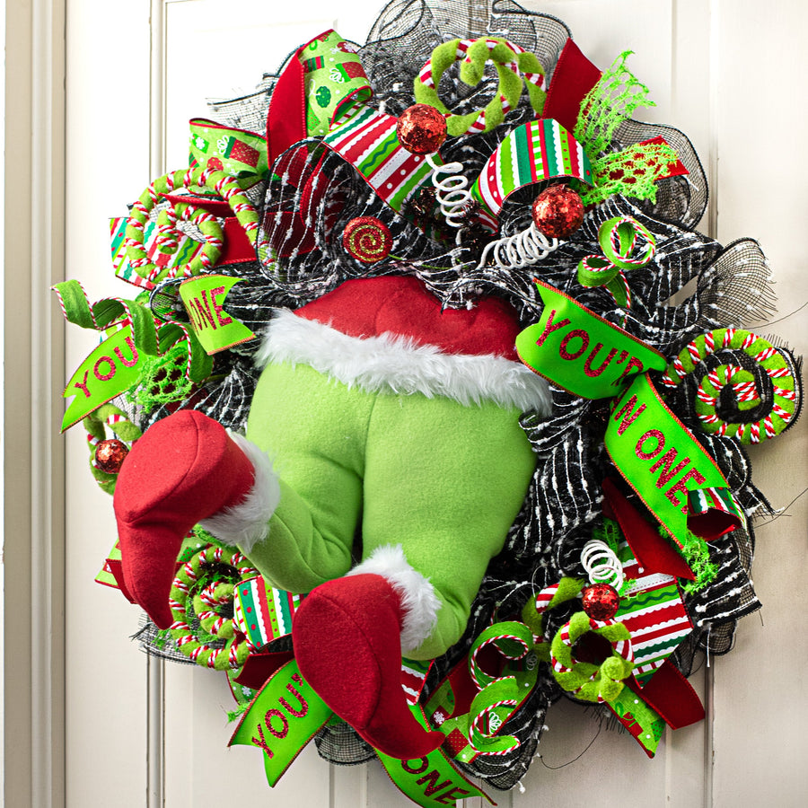 20" Deluxe Plush Christmas Monster Bottom Decoration Lifestyle Photo