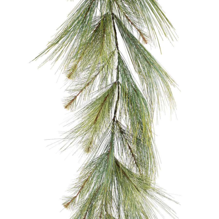 6' Deluxe Wispy Pine Garland: Two Tone Green Item Number: XX1097