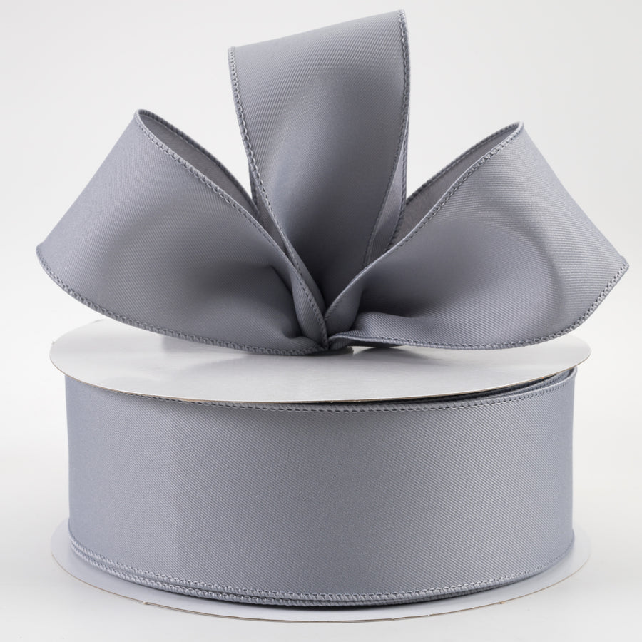 2.5" Diagonal Weave Fabric Ribbon: Grey (50 Yards) Lifestyle Photo