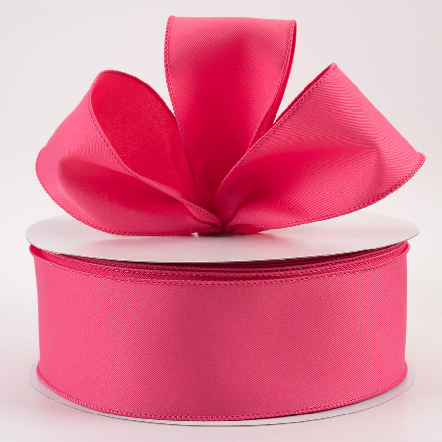 2.5" Diagonal Weave Fabric Ribbon: Hot Pink (50 Yards) Lifestyle Photo