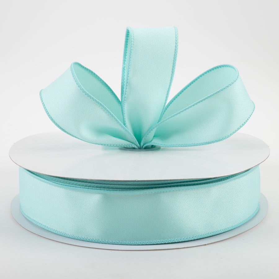 1.5" Diagonal Weave Fabric Ribbon: Ice Blue (50 Yards) Lifestyle Photo