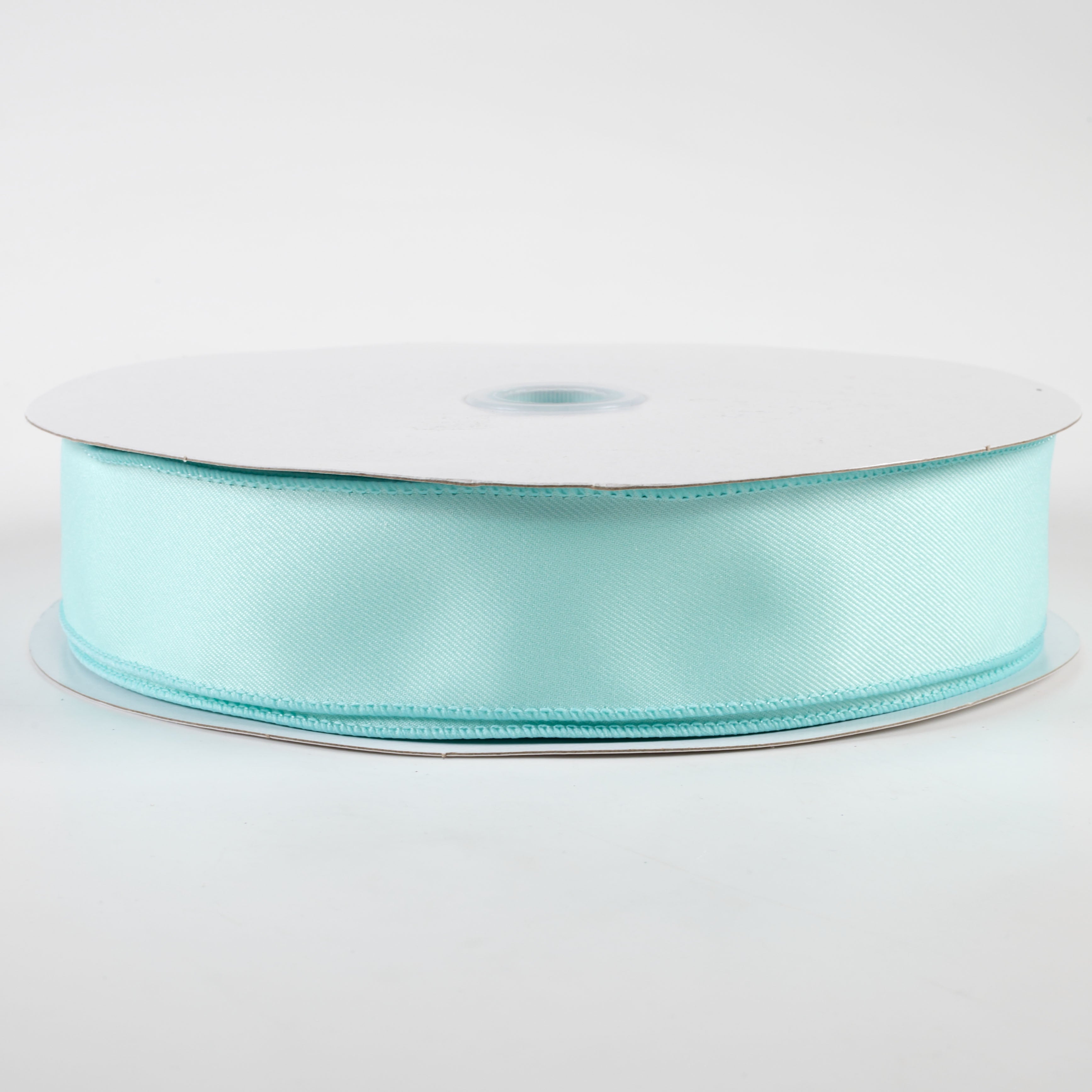 1.5" Diagonal Weave Fabric Ribbon: Ice Blue (50 Yards)
