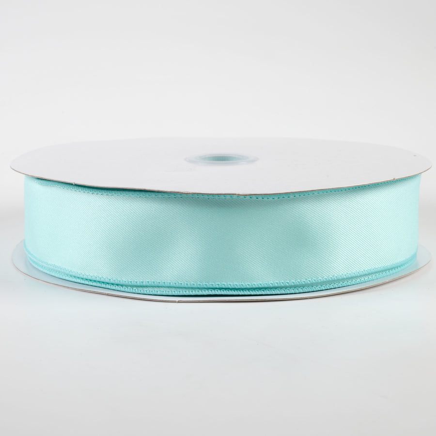 1.5" Diagonal Weave Fabric Ribbon: Ice Blue (50 Yards)