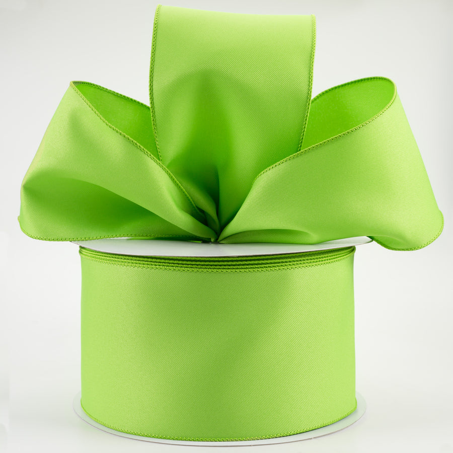 4" Diagonal Weave Fabric Ribbon: Lime Green (50 Yards) Lifestyle Photo