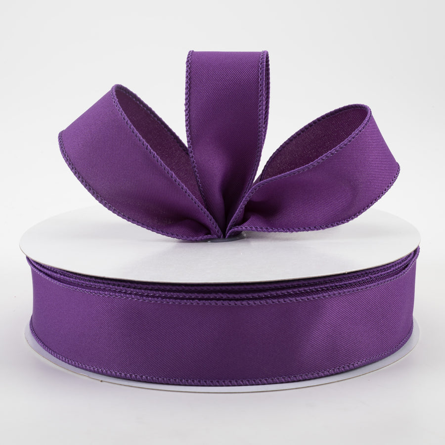 1.5" Diagonal Weave Fabric Ribbon: Purple (50 Yards) Lifestyle Photo