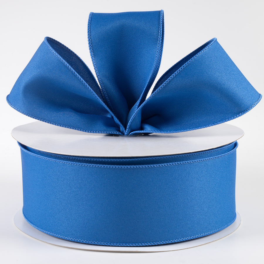 2.5" Diagonal Weave Fabric Ribbon: Royal Blue (50 Yards) Lifestyle Photo