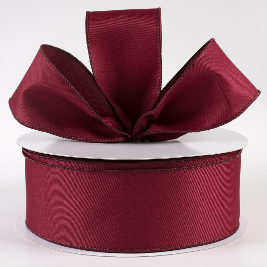 2.5" Diagonal Weave Fabric Ribbon: Wine (50 Yards) Lifestyle Photo