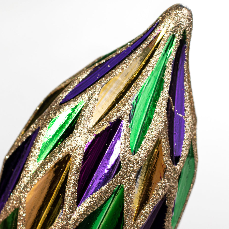 6.25" Diamond Finial On Pick: Mardi Gras detail photo 4