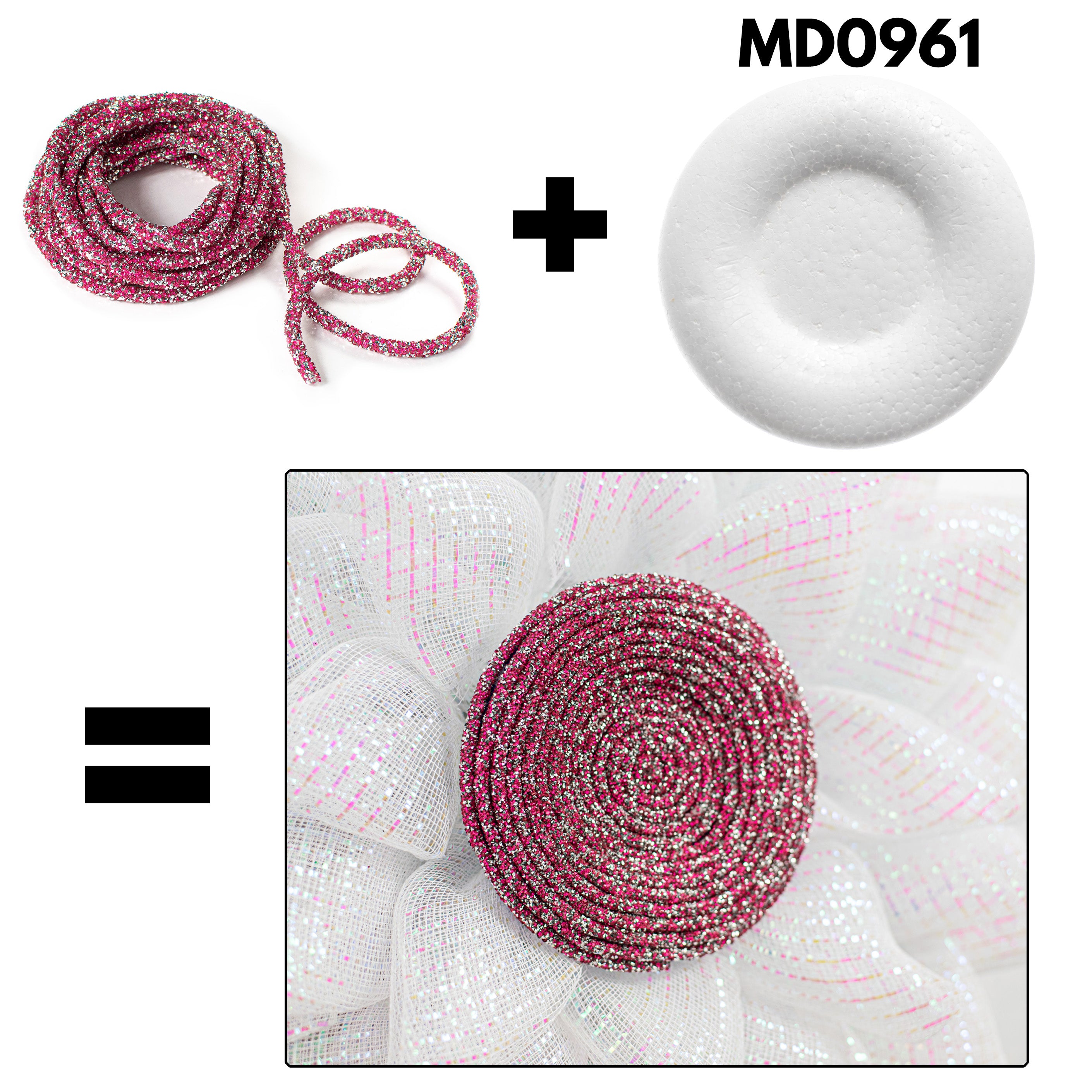 15' Diamond Rope Roll: Lavender Purple detail photo 4