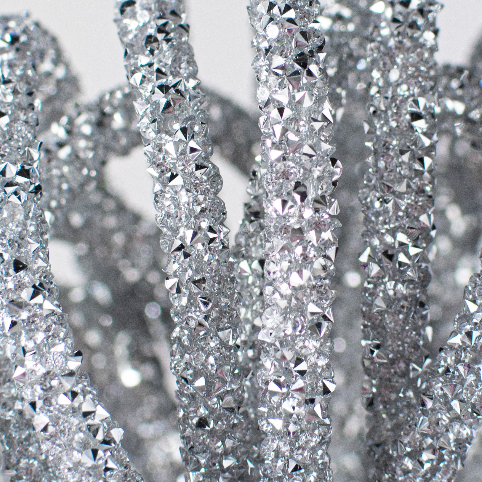 15' Diamond Rope Roll: Silver detail photo 3