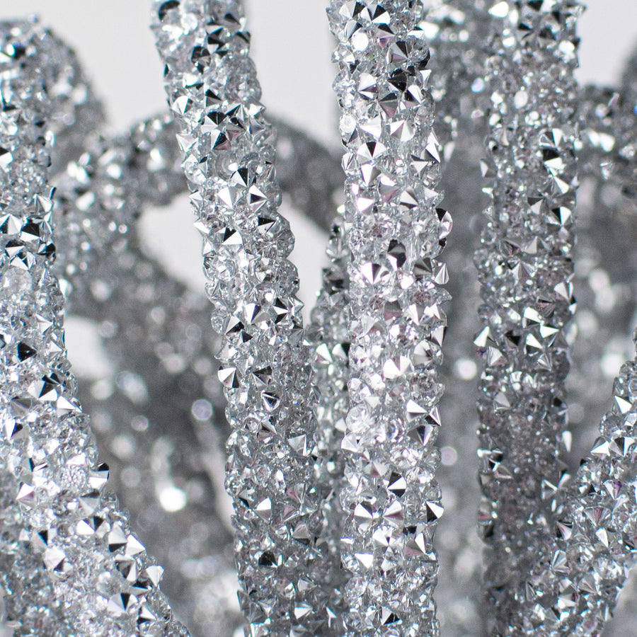 15' Diamond Rope Roll: Silver detail photo 3