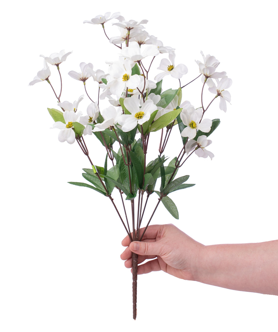 20" Dogwood Bush: Cream Lifestyle Photo