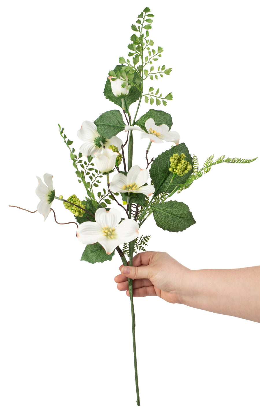 28" Dogwood Flower Spray detail photo 3