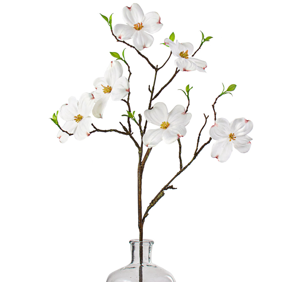 33" Dogwood Flower Spray: White Item Number: 136332