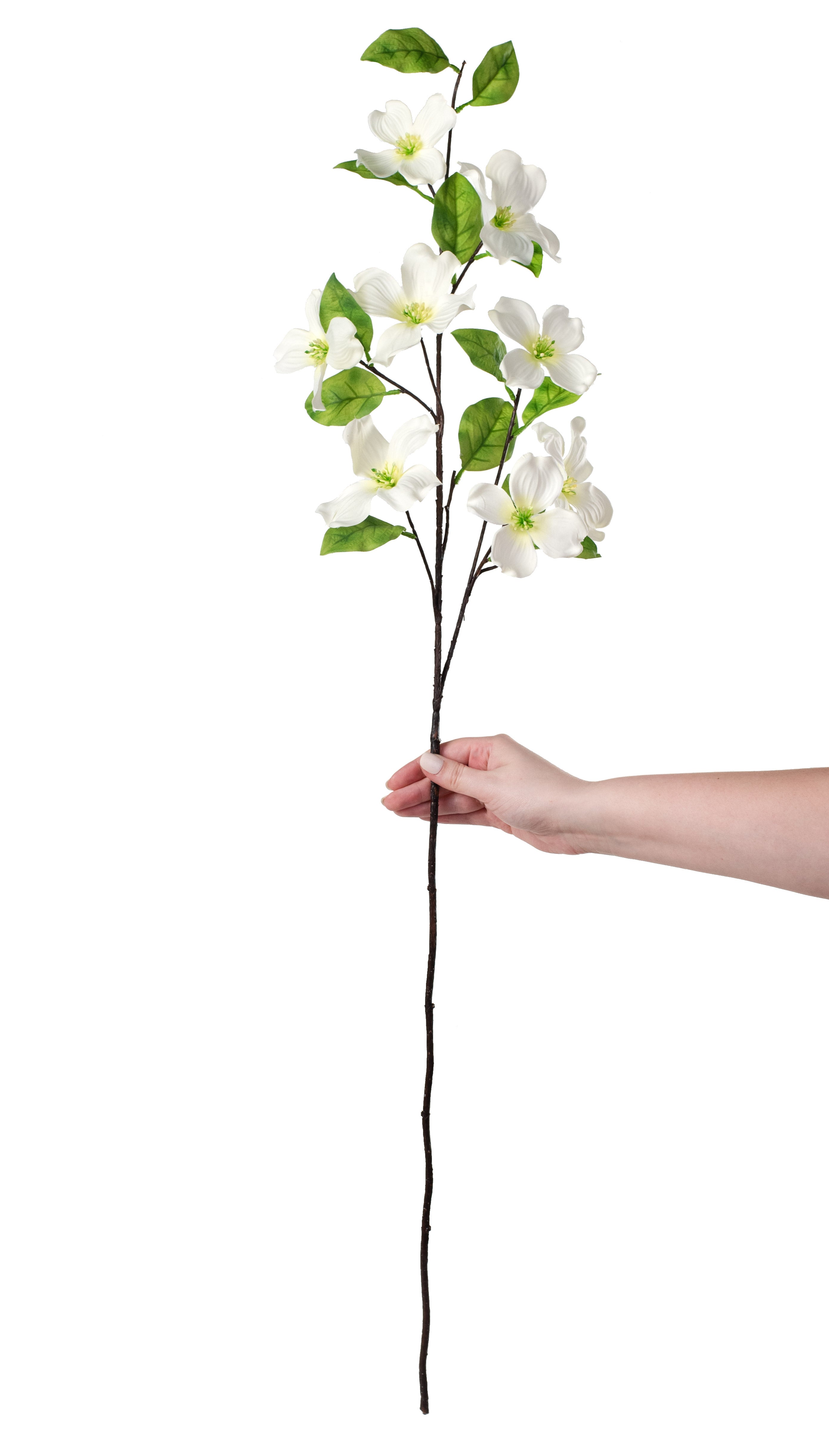 41" Dogwood Spray: Cream detail photo 3