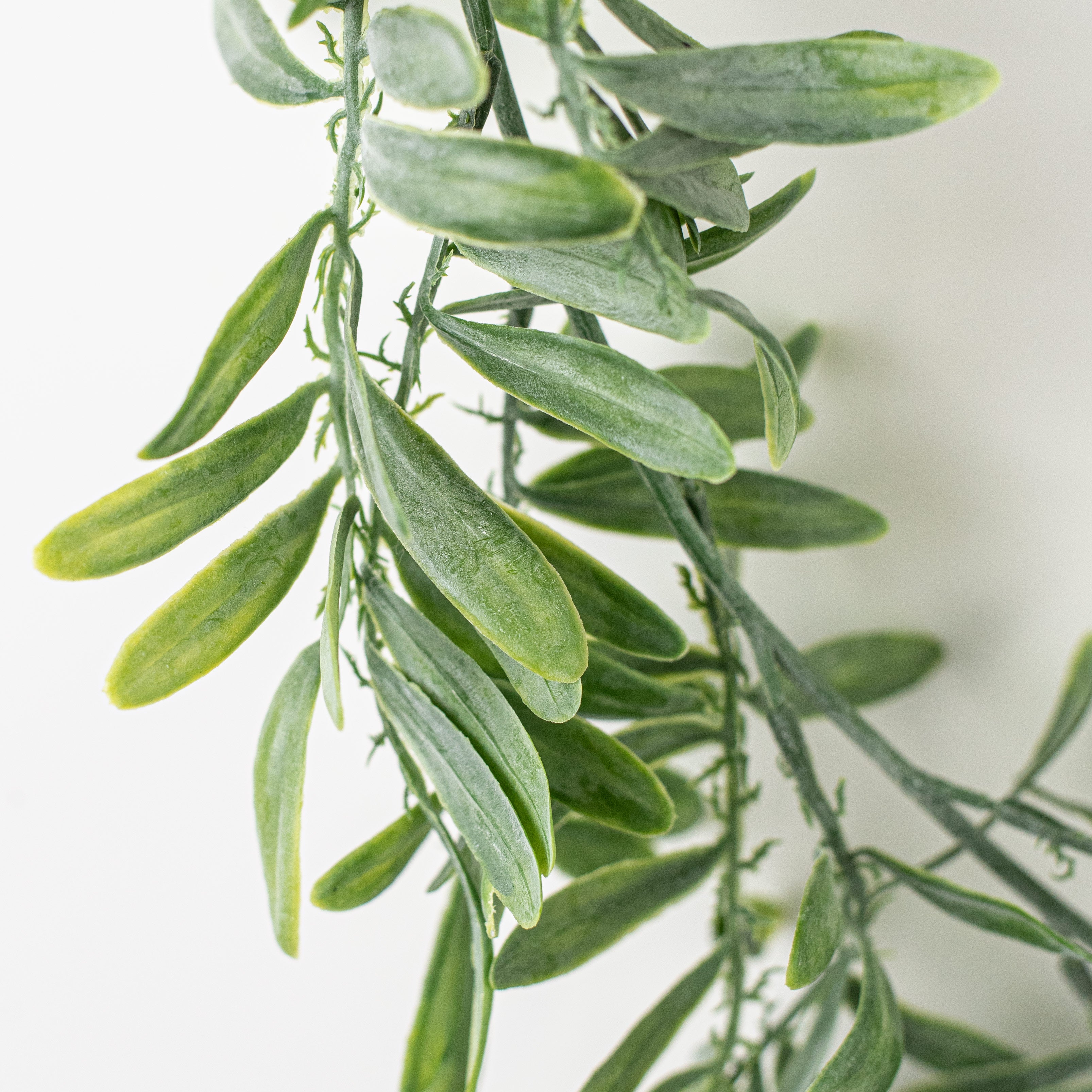 72" Dusty Green Leaf Garland detail photo 3