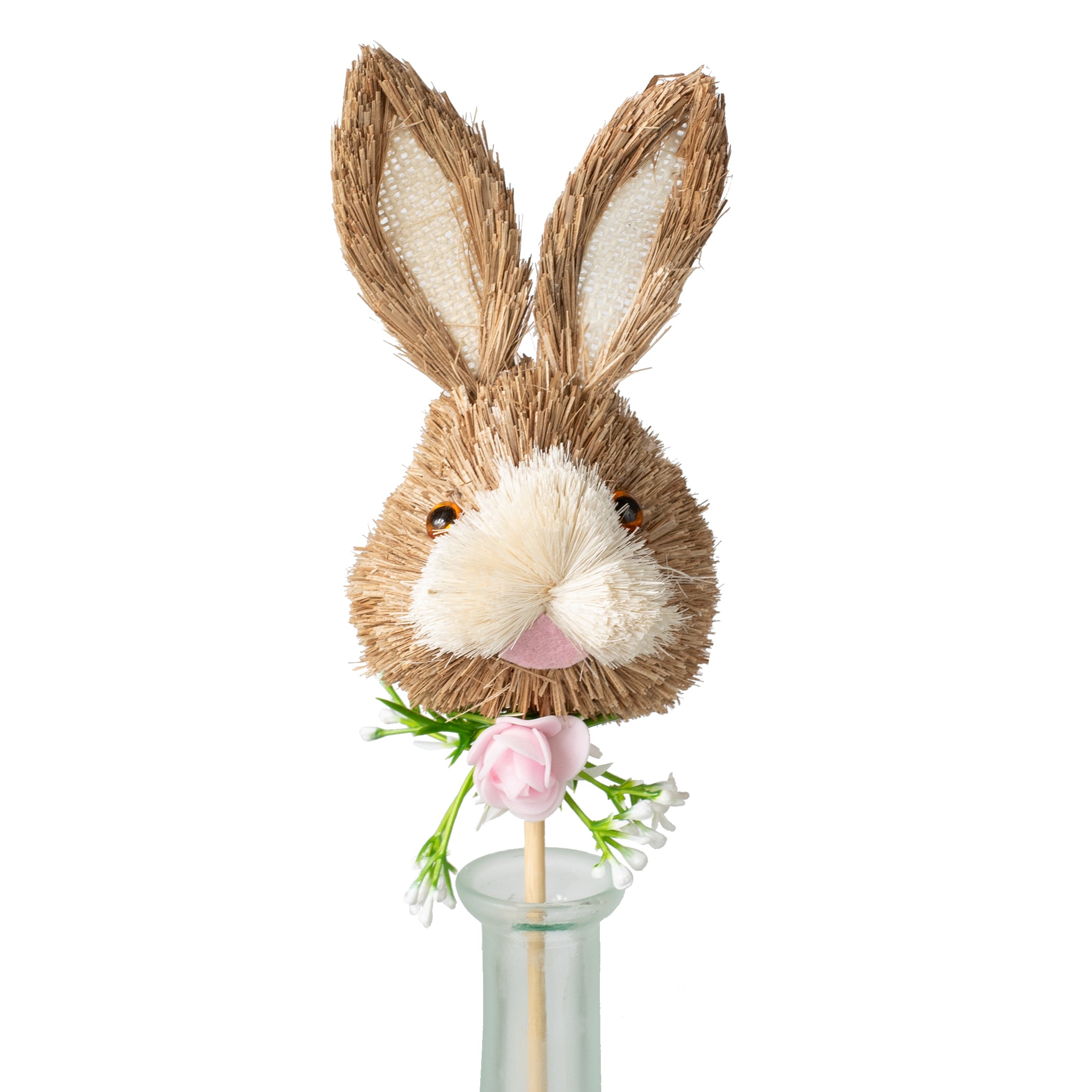 13" Easter Bunny Natural Sisal Head Pick Item Number: 211441