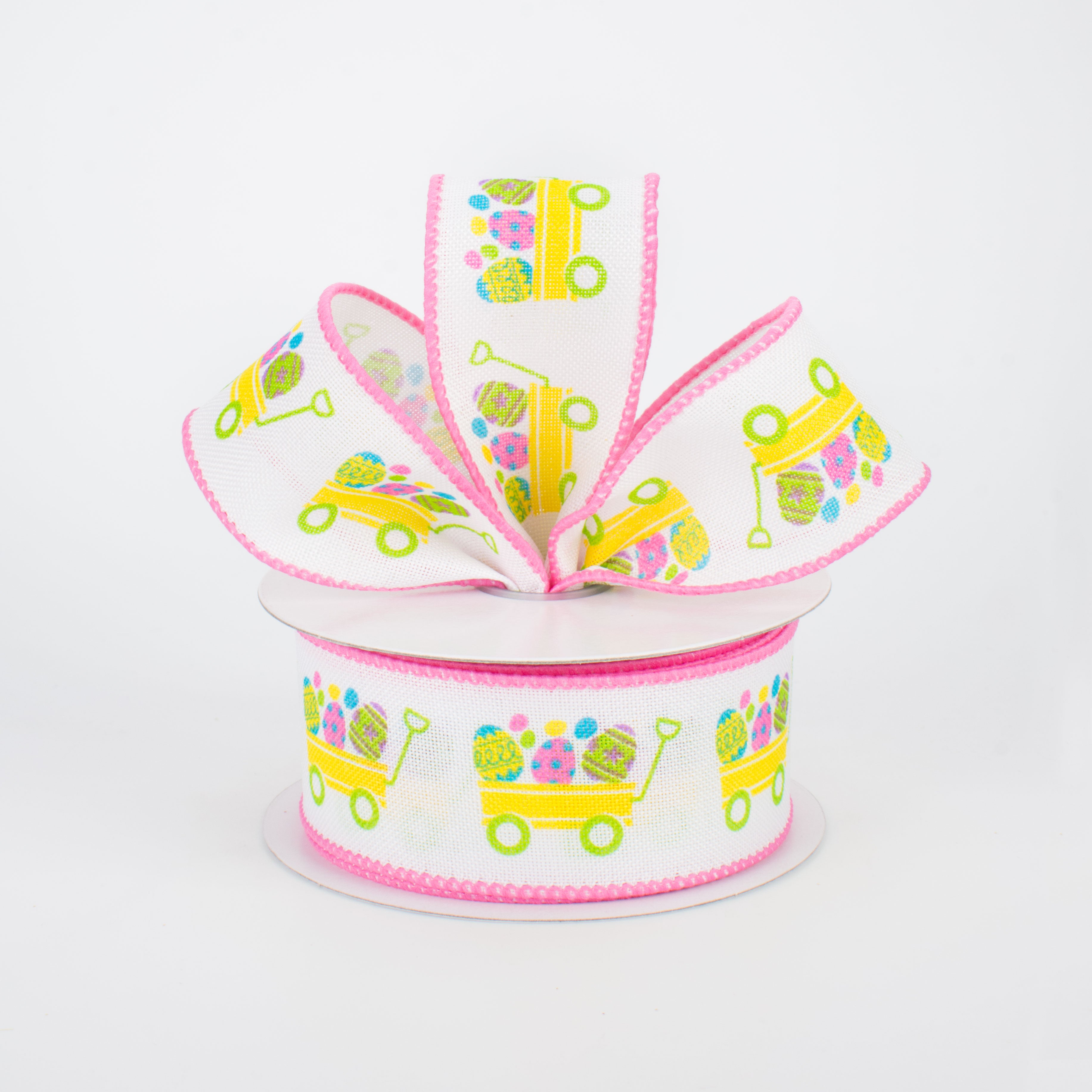1.5" Easter Wagon Ribbon (10 Yards) Lifestyle Photo