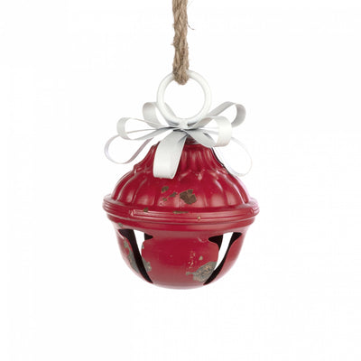 5" Vintage Acorn Bell Ornament: Red