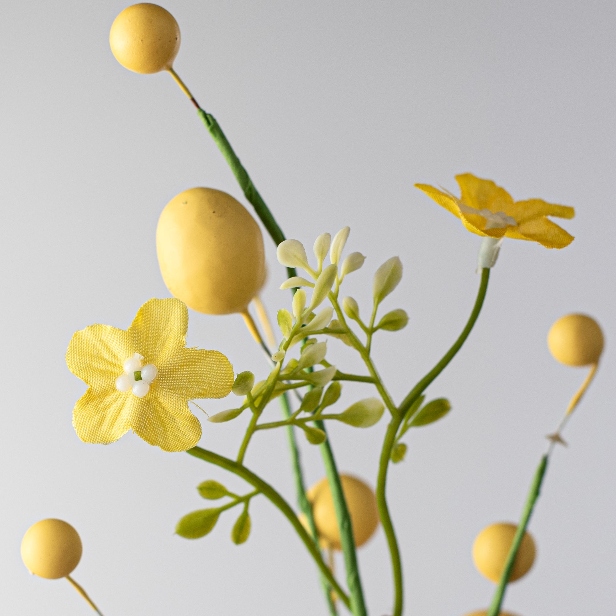 13" Egg, Berry & Flower Pick: Yellow Lifestyle Photo