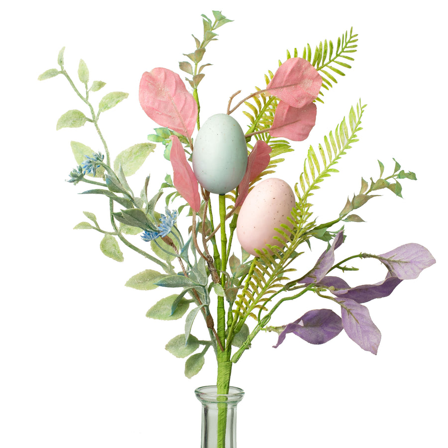 18" Egg Mixed Leaves Spray Item Number: 62490SP18