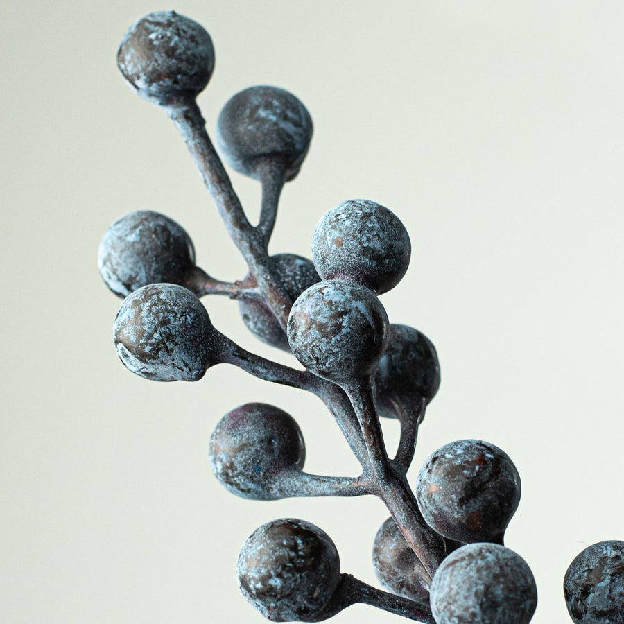23" Elder Berry Spray: Dark Blue Lifestyle Photo