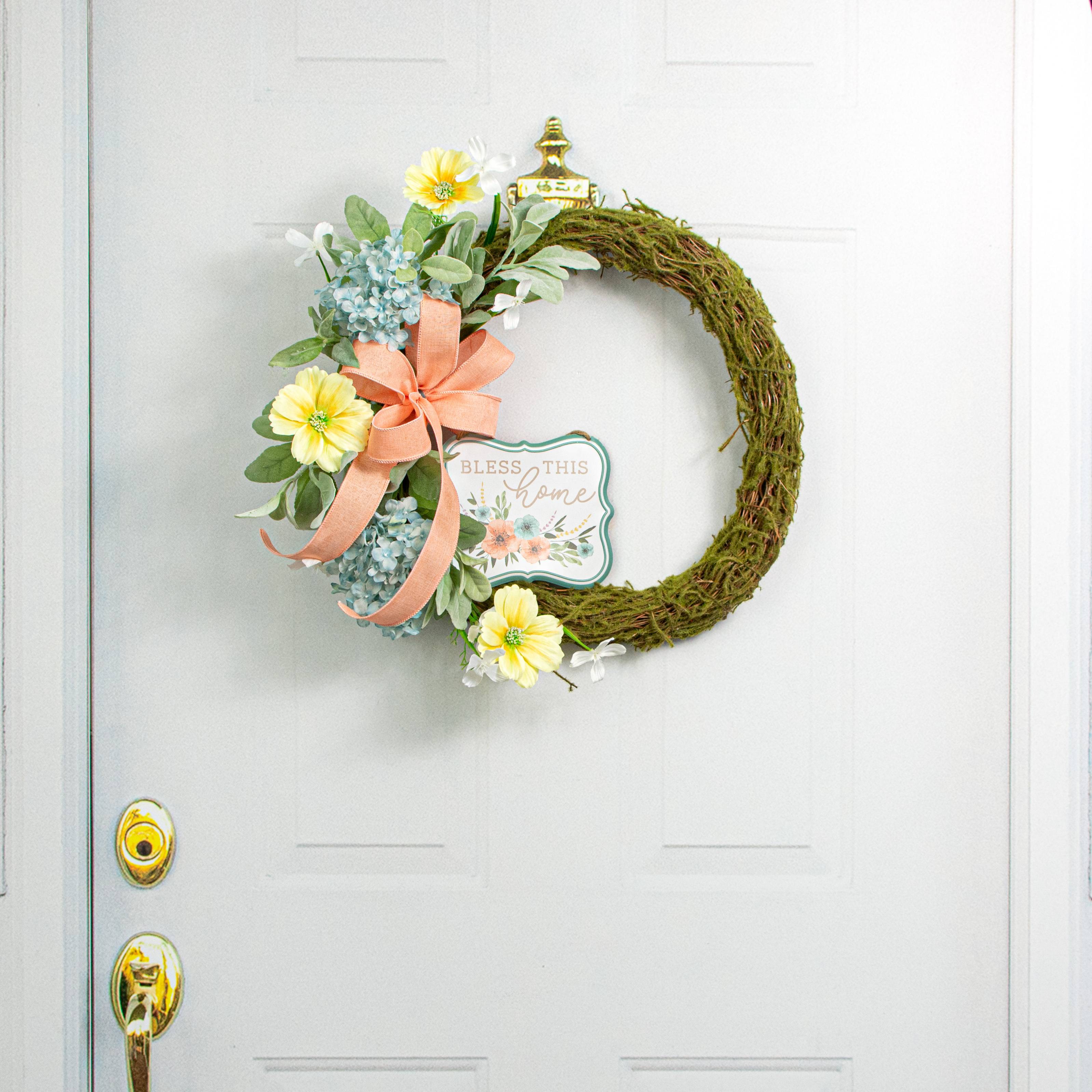 7" Embossed Bless This Home Metal Signs (3) Lifestyle Photo