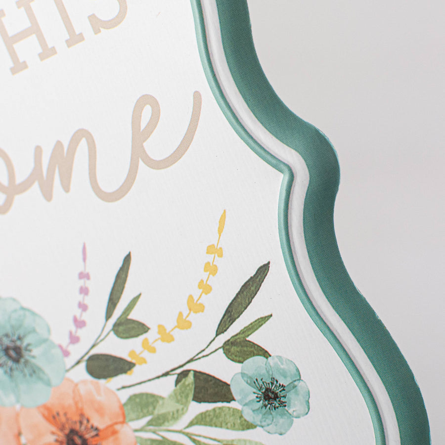 7" Embossed Bless This Home Metal Signs (3) detail photo 3