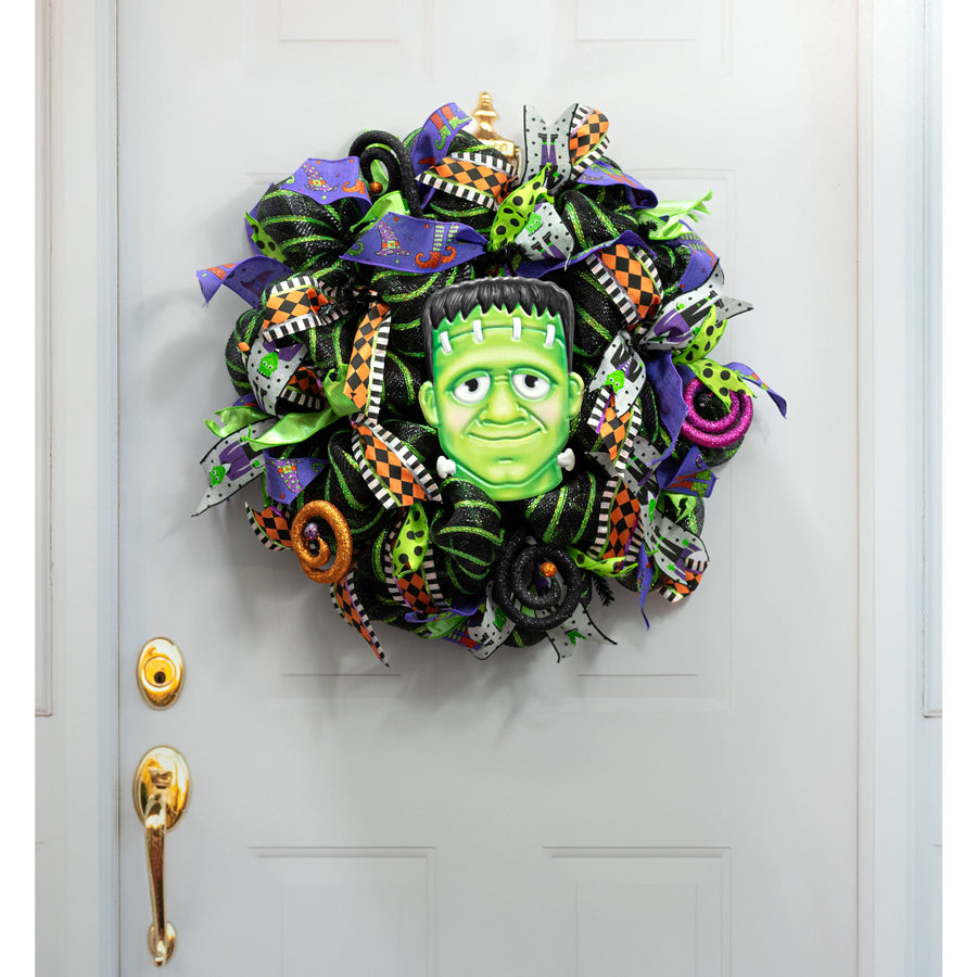 10" Embossed Metal Frankenstein Head Decoration Lifestyle Photo