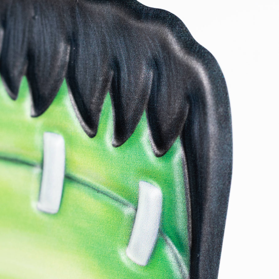 10" Embossed Metal Frankenstein Head Decoration detail photo 3