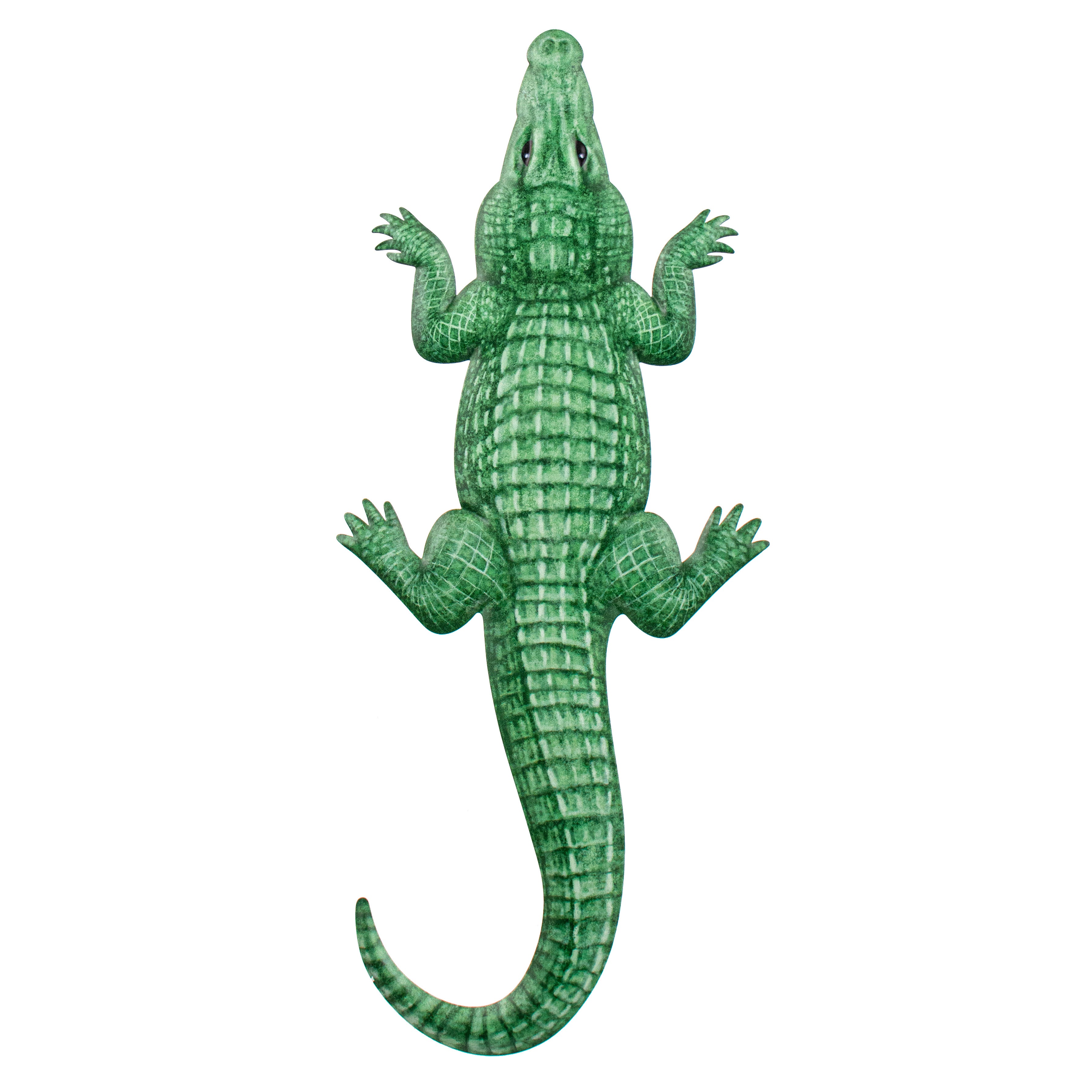 19" Embossed Metal Hanger: Alligator Shape Item Number: MD106257