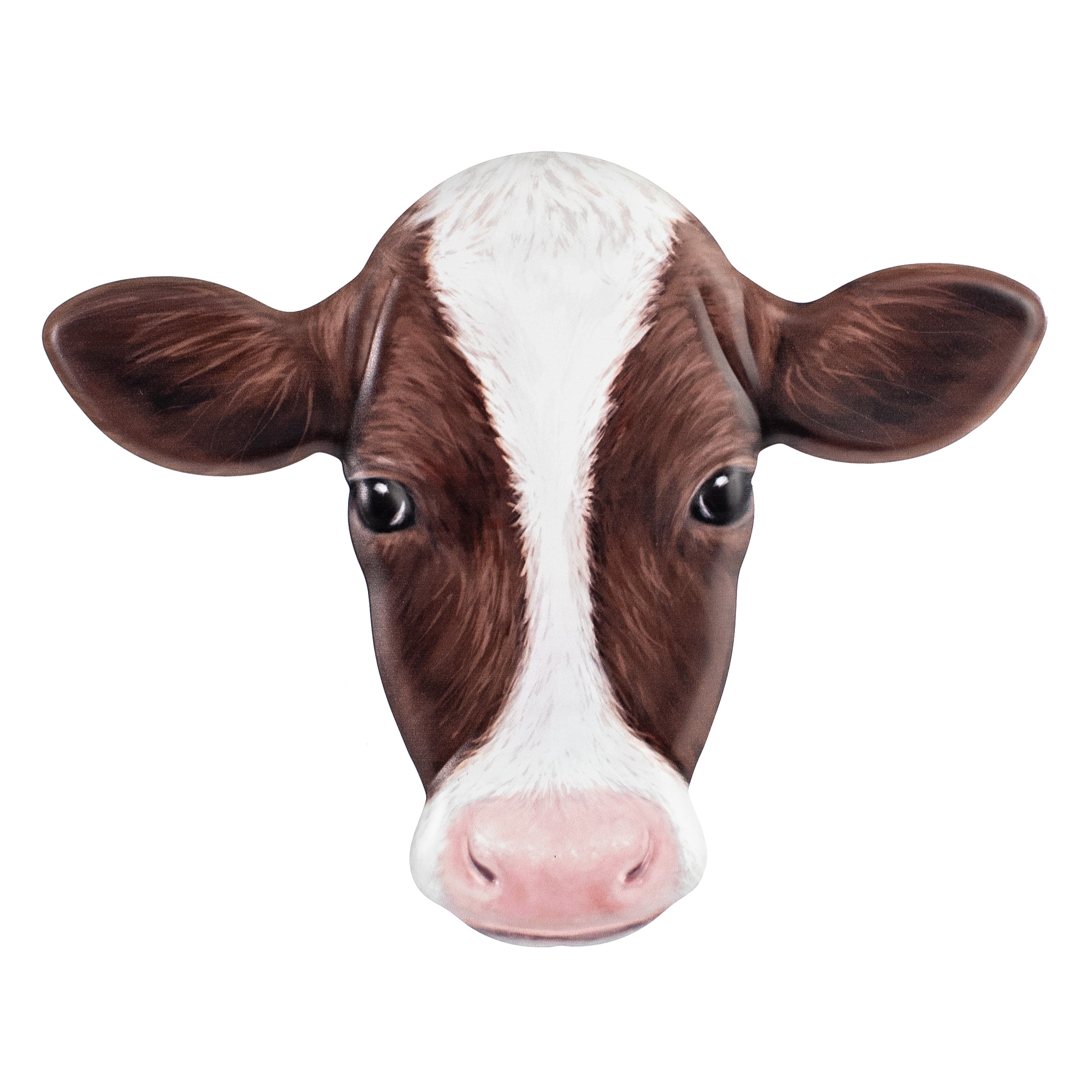 12" Embossed Metal Hanger: Brown Cow Item Number: MD123004