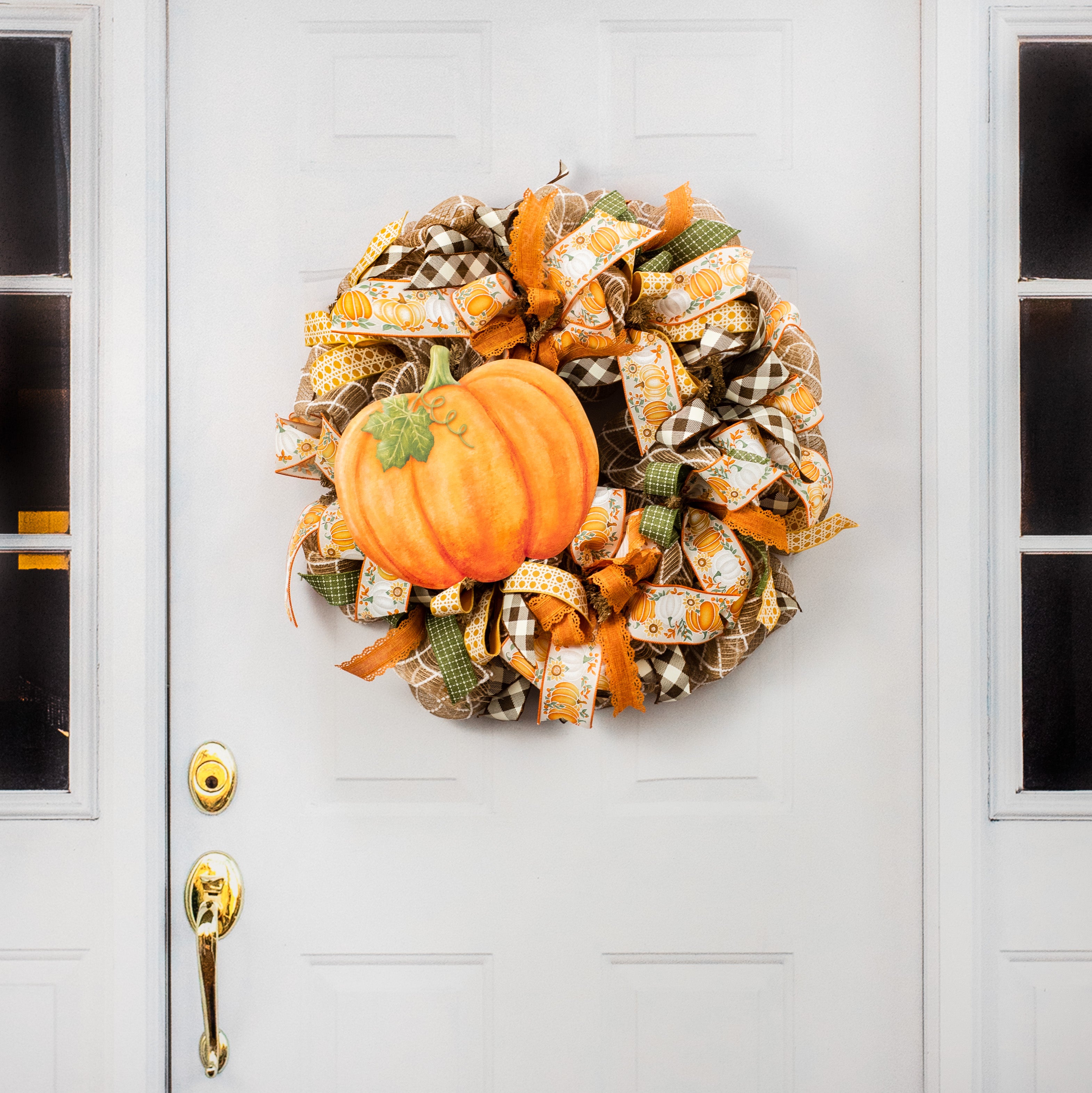 Halloween Pumpkin Pumpkin Shaped Wire Wreath Form 12