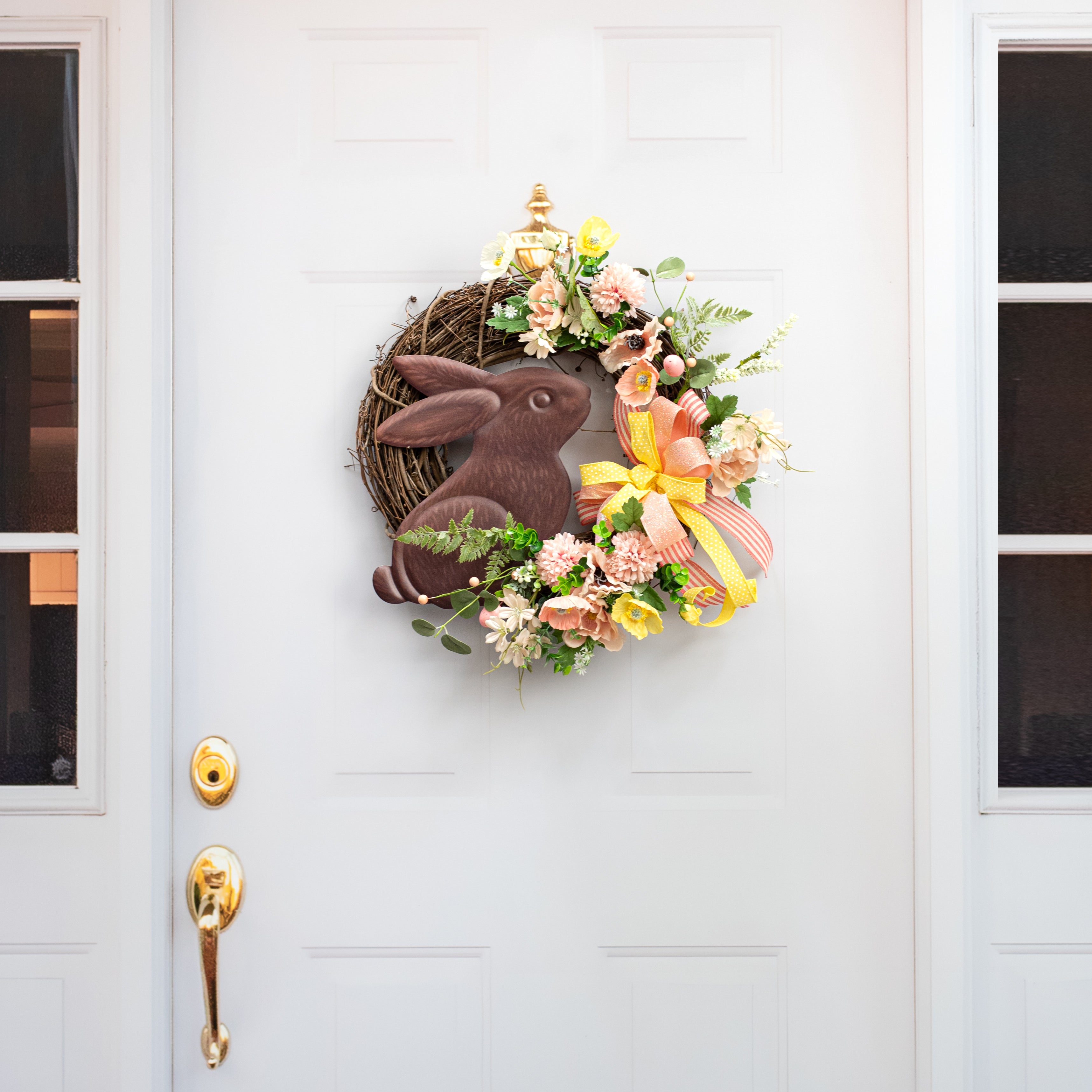 12" Embossed Metal Sign: Chocolate Bunny detail photo 5