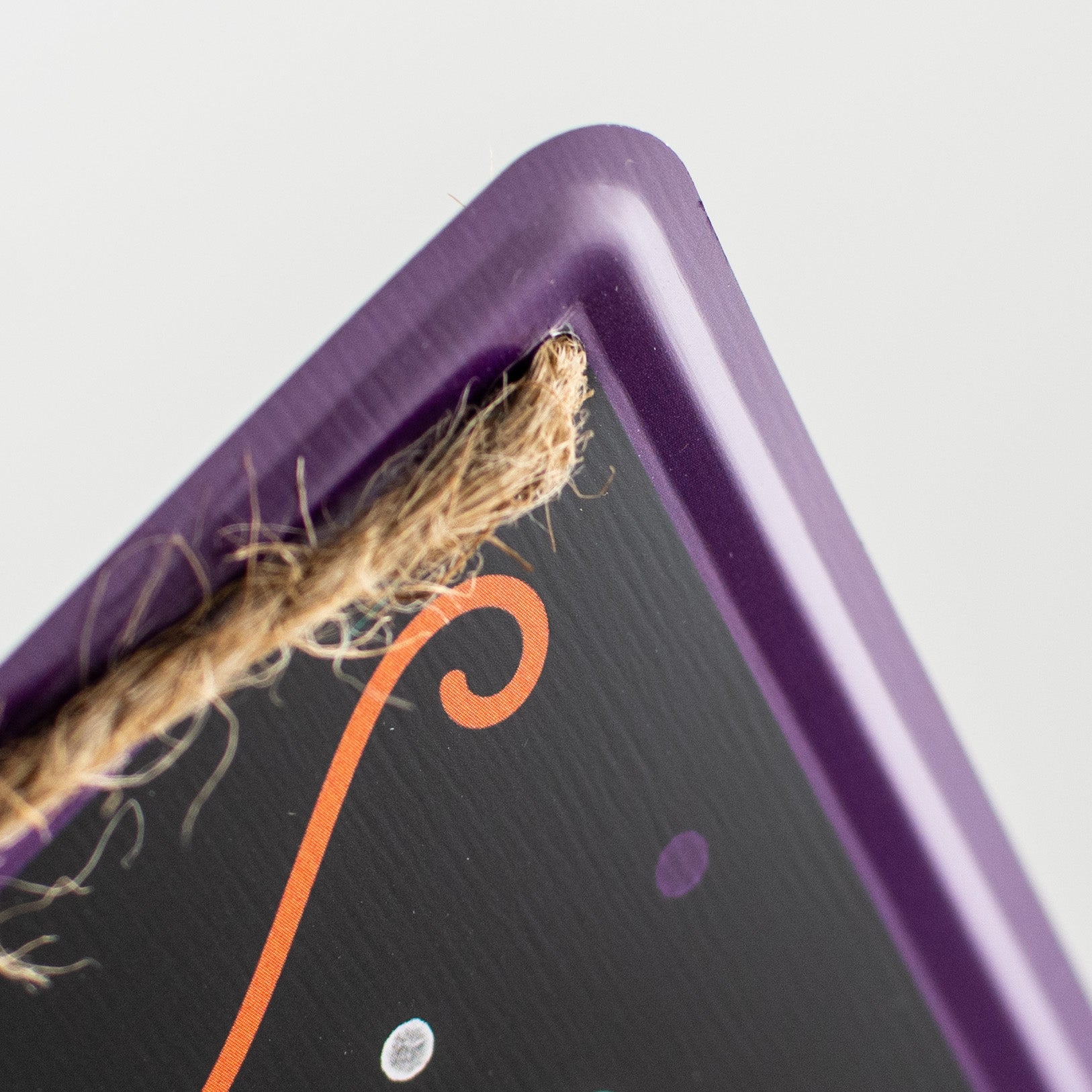 12" Embossed Metal Sign: If the Broom Fits detail photo 3