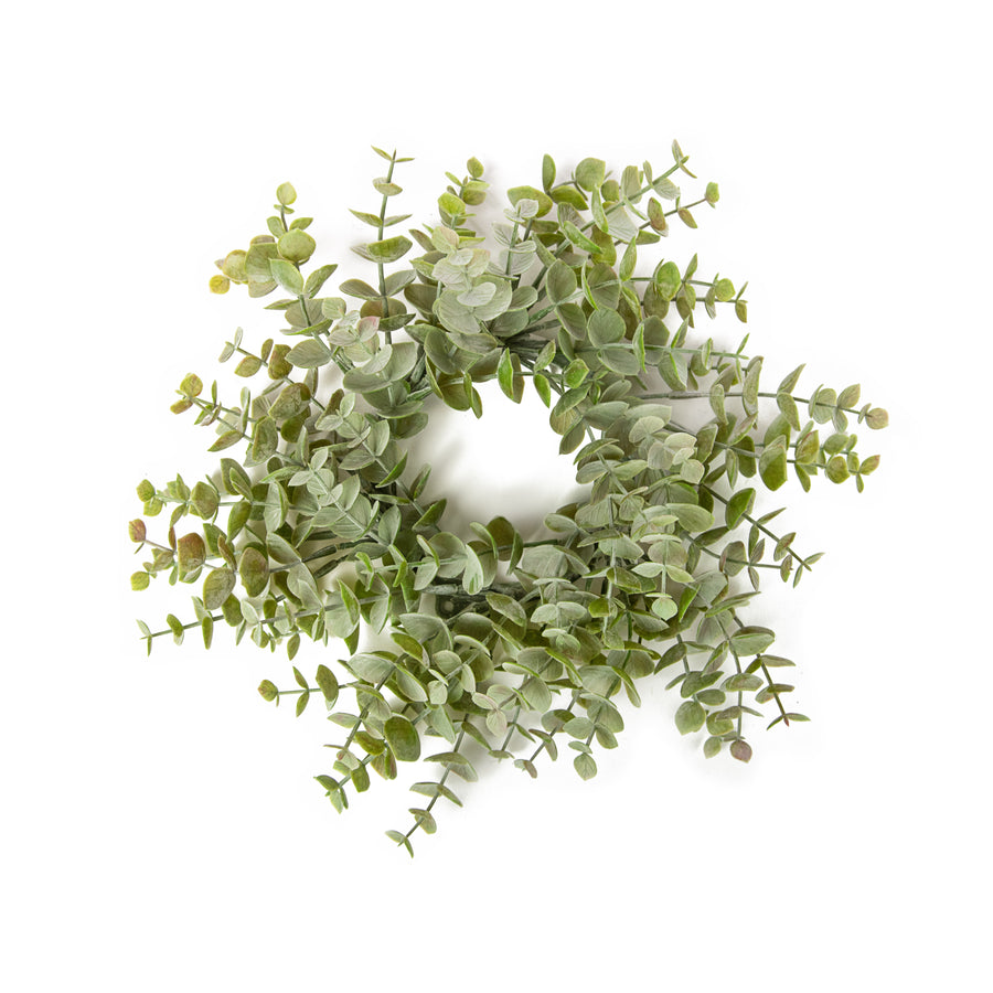 10" Eucalyptus Candle Ring Item Number: 2710002GR
