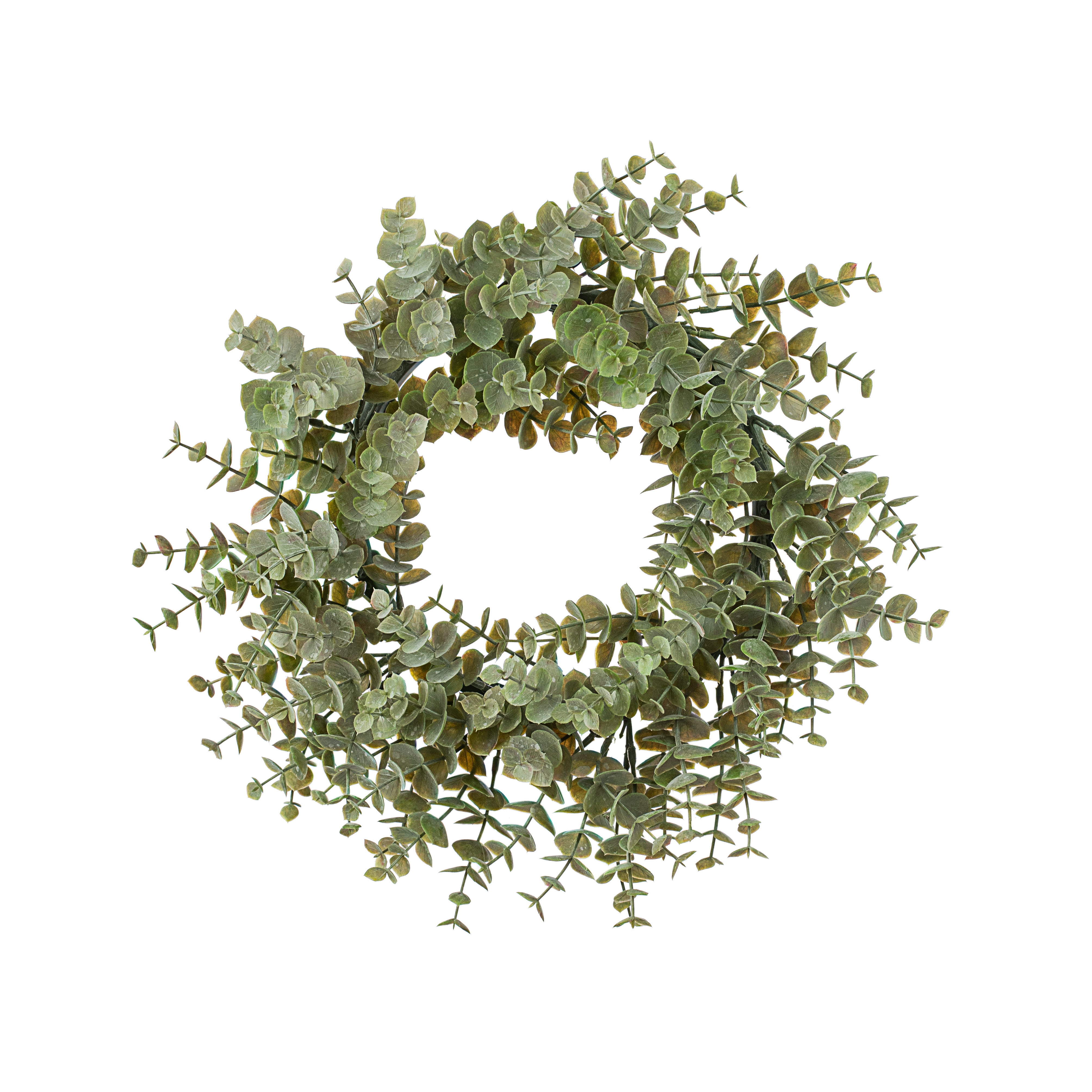 14" Eucalyptus Candle Ring Item Number: 2710003GR