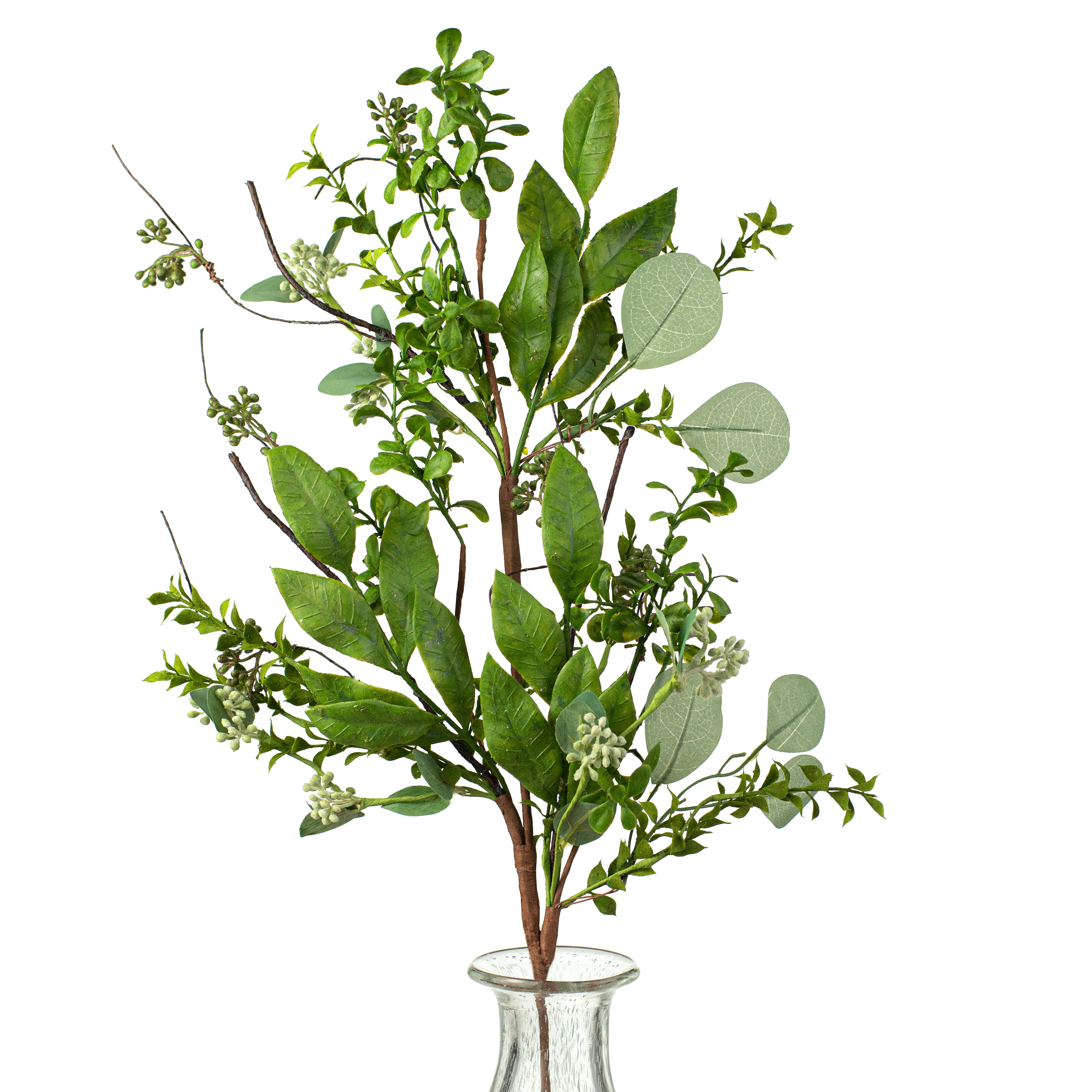 36" Eucalyptus Mix Leaves Foliage Spray Item Number: 13452SP36