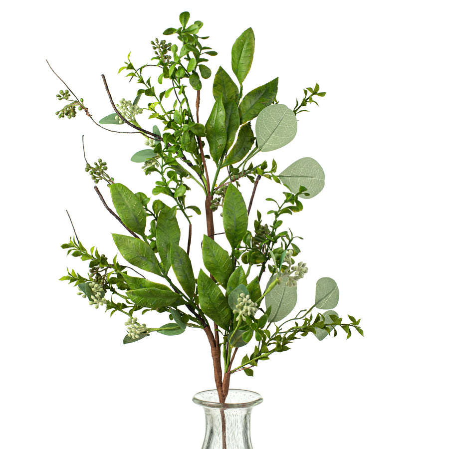 36" Eucalyptus Mix Leaves Foliage Spray Item Number: 13452SP36