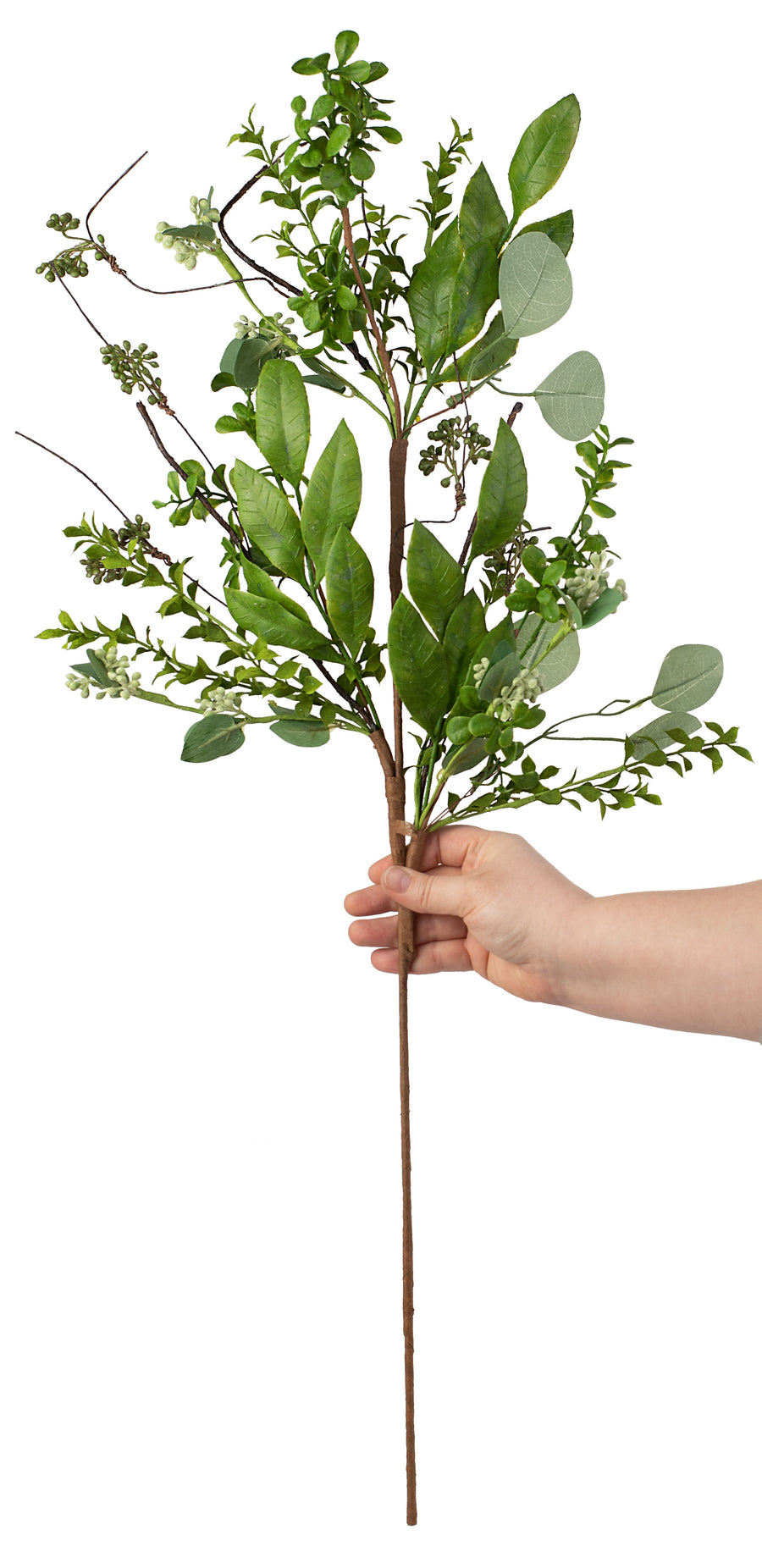36" Eucalyptus Mix Leaves Foliage Spray detail photo 3