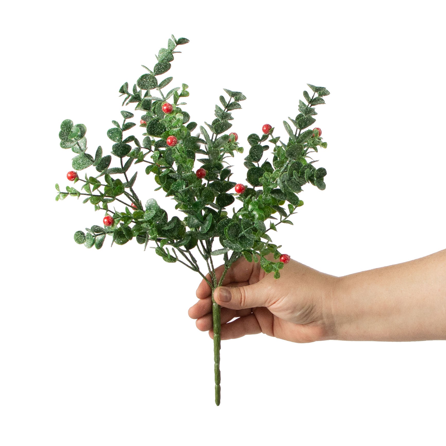 14" Eucalyptus Red Berry Bush detail photo 3